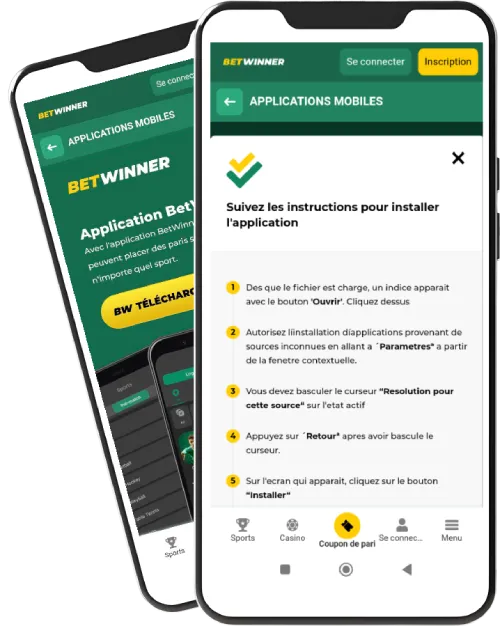Installation de Betwinner sur votre téléphone Android